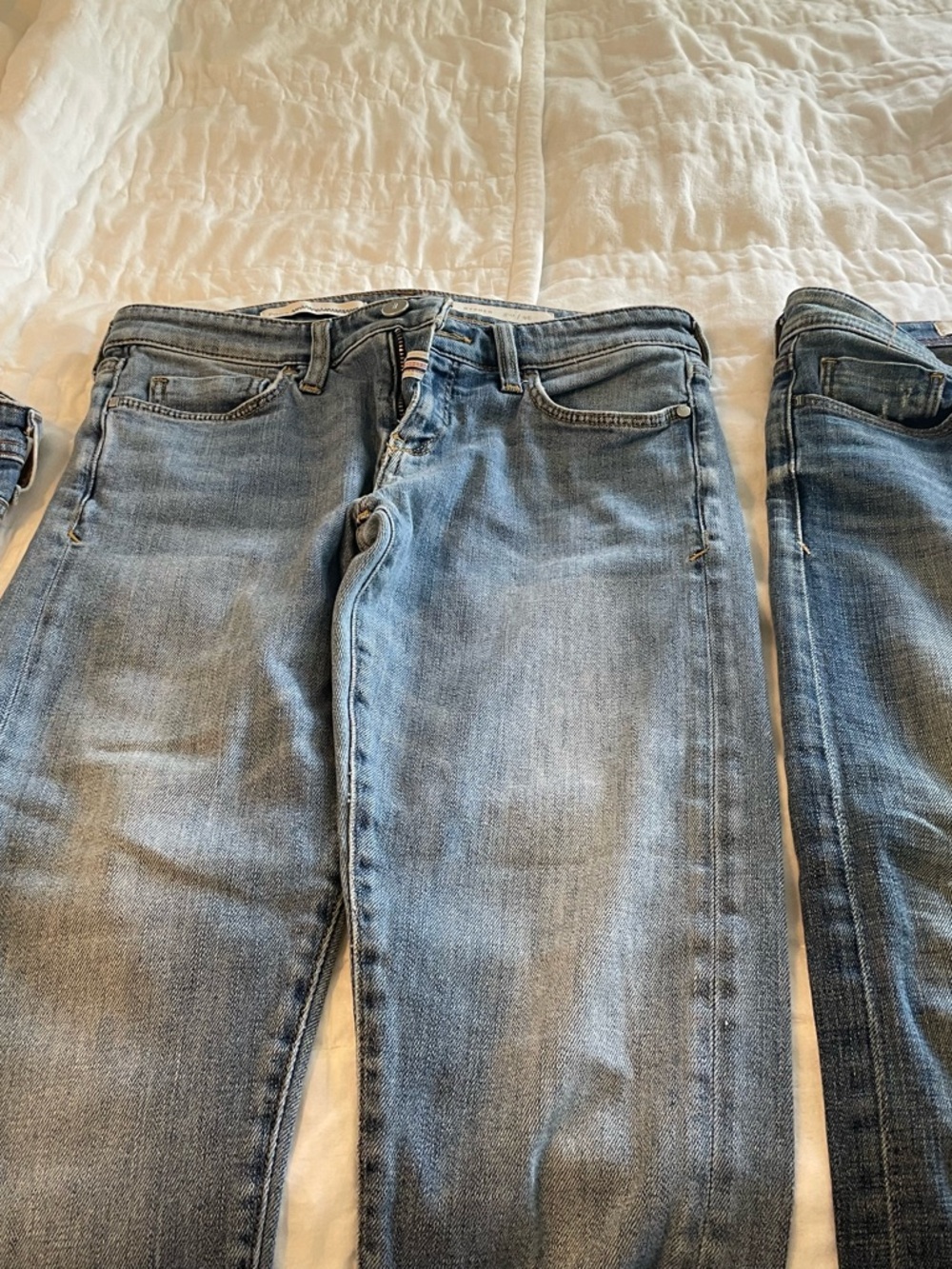 Pilcro Light Wash Blue Denim Jeans 3 pairs for one price